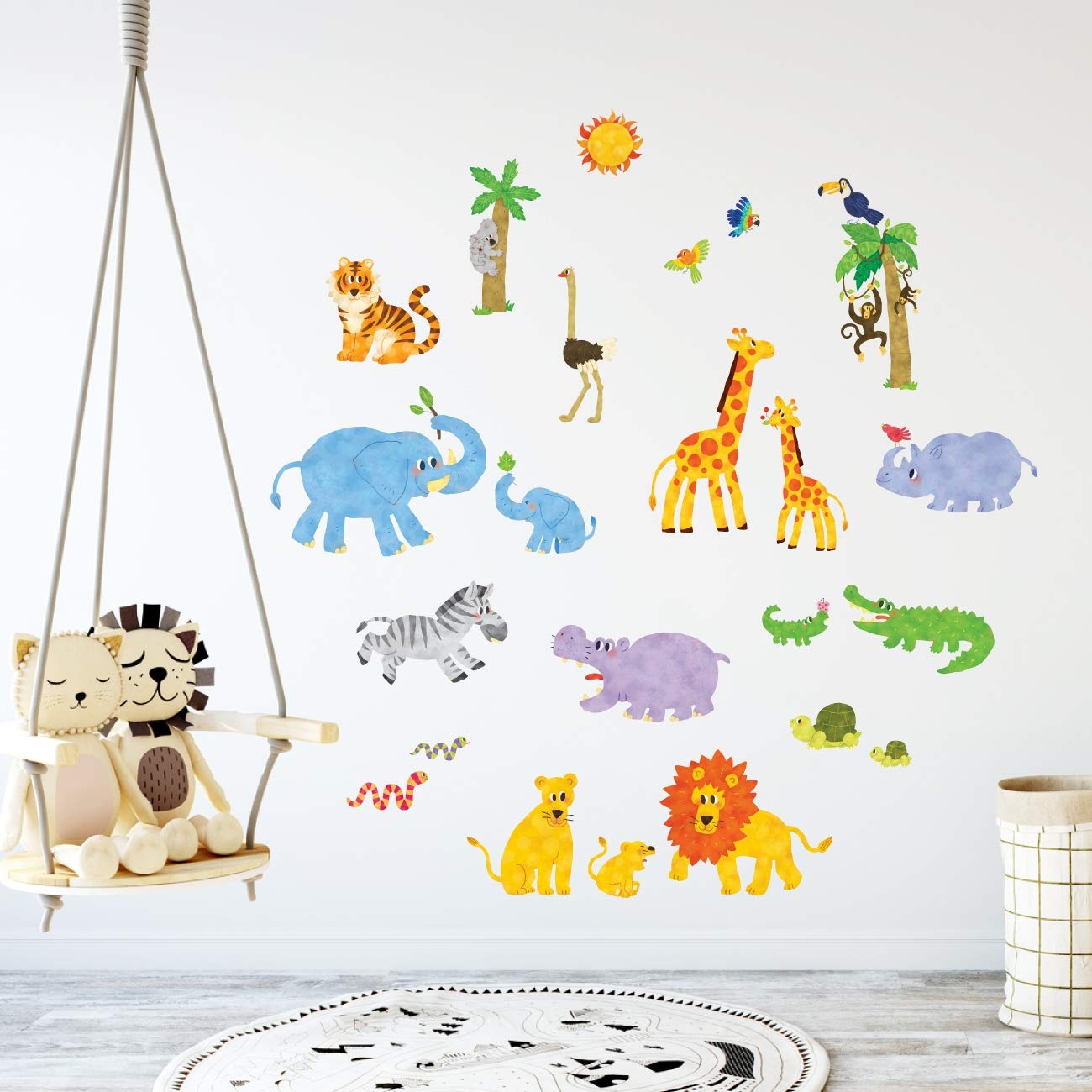 Decowall DS8-1513N durable, reusable decals for easy room updates.