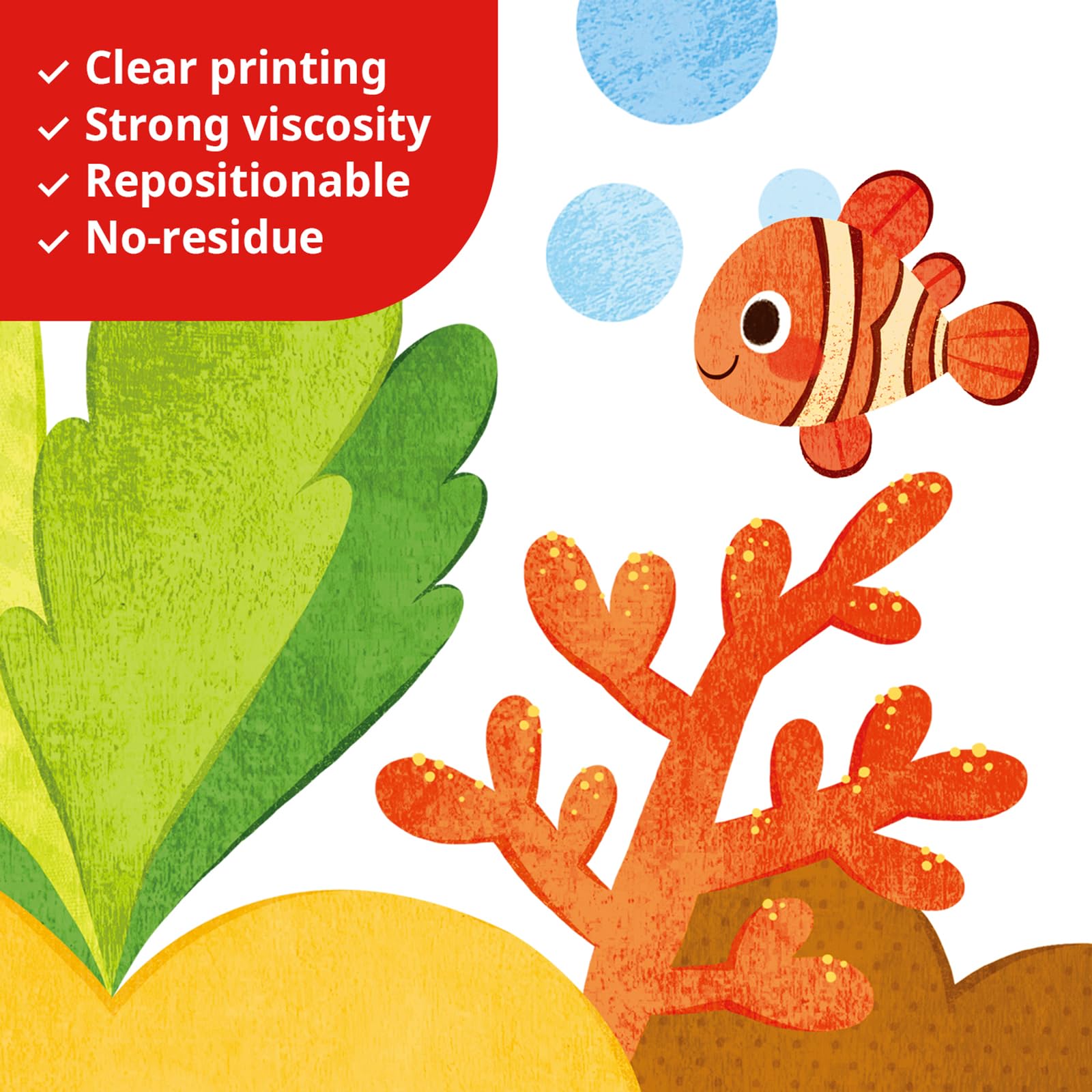 Decowall DS8-1611 sea adventure crab sticker accents walls with marine detail