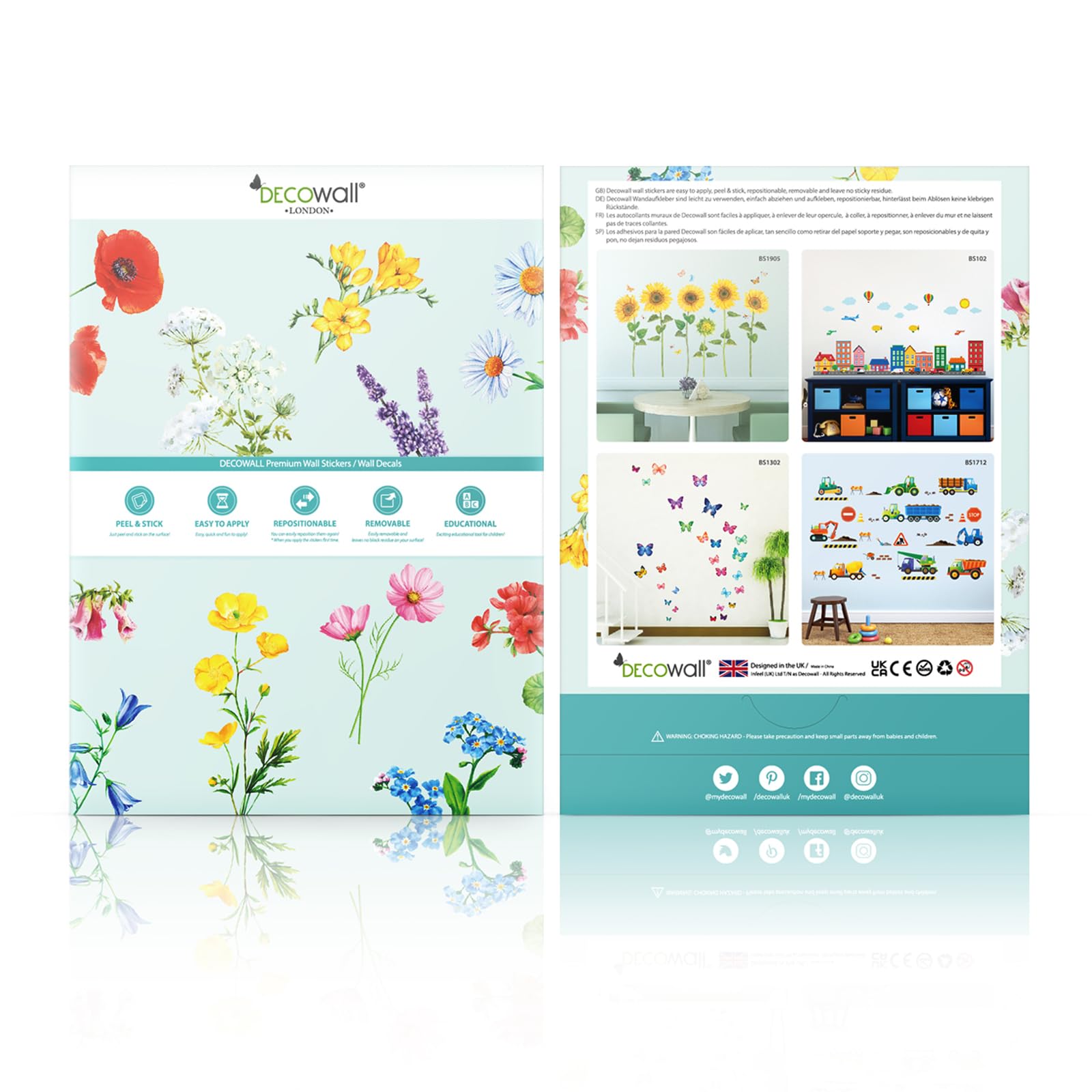 DECOWALL DS-8011 suitable for playrooms and living spaces as a bright accent