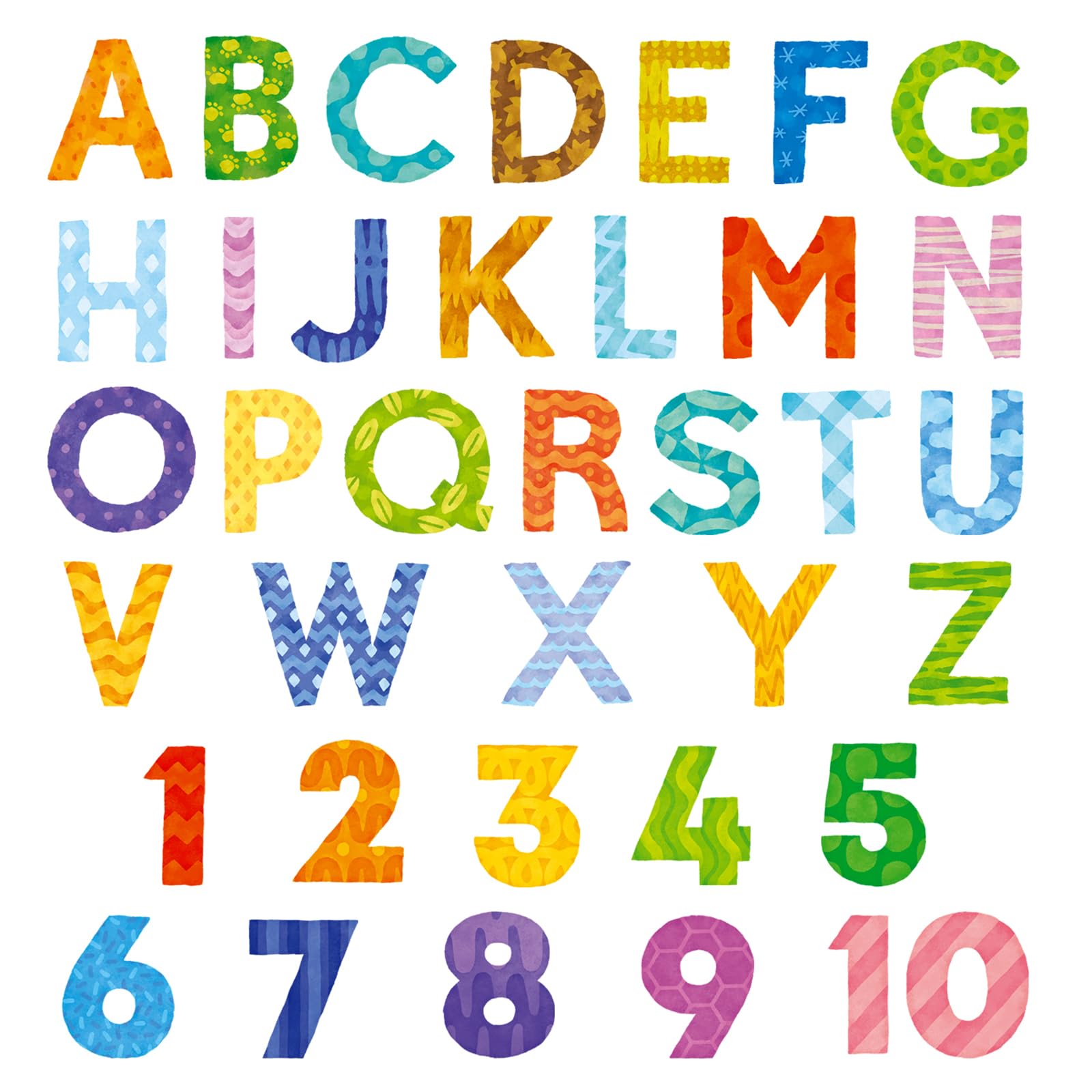 DECOWALL DS9-4003 uppercase alphabet letters decal for learning in kids' rooms.