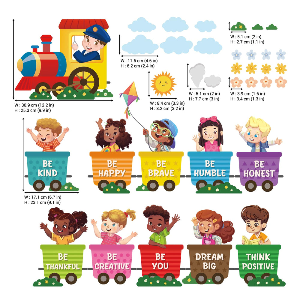 DECOWALL educational decor for kids rooms supports imaginative learning environments.
