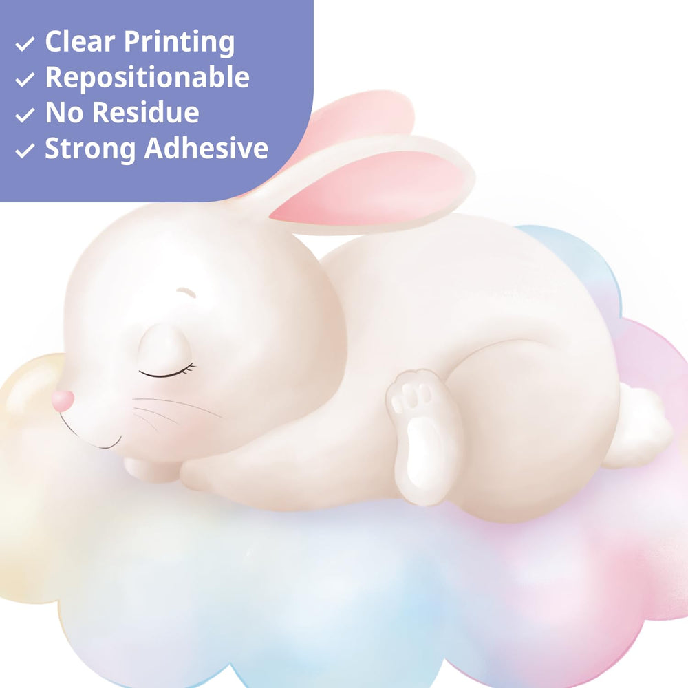 Decowall rabbits wall art adds whimsical charm to a nursery