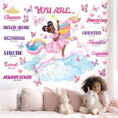 DECOWALL SG2-2503 pink butterfly wall stickers add playful color to nurseries.