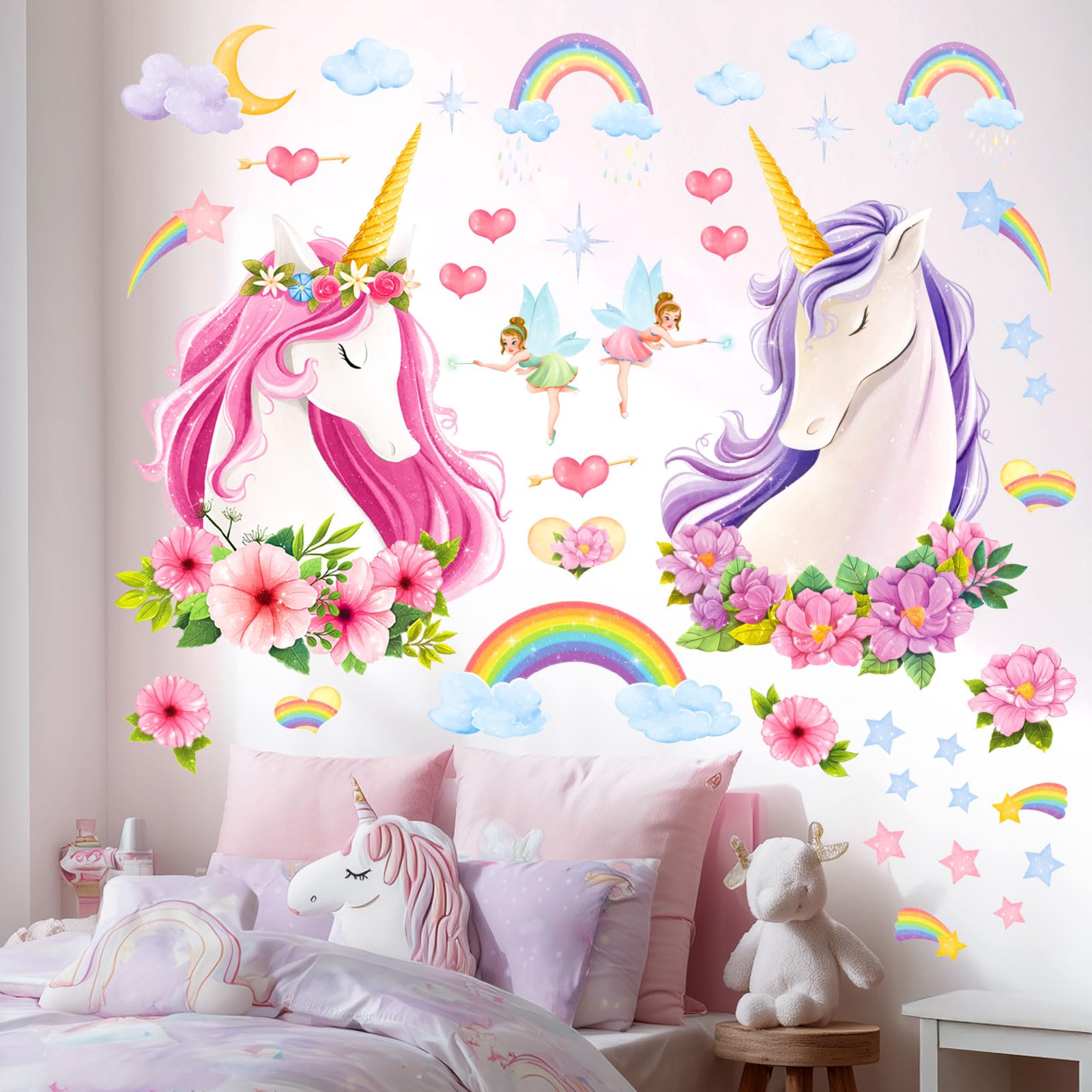 DECOWALL SG-2105 colorful kids room decals add playful decor and can be removed cleanly.