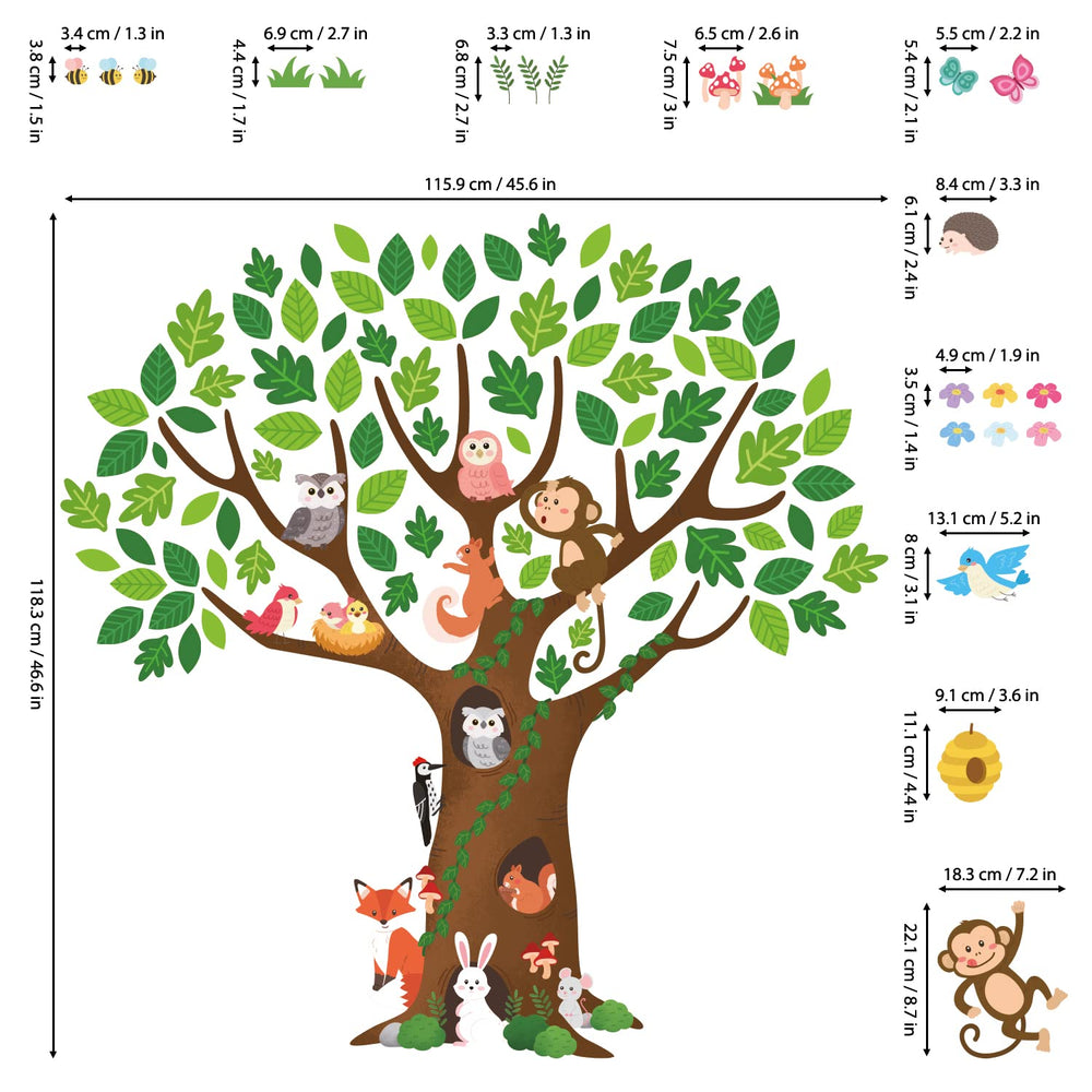 DECOWALL SG4-2211 removable wall art keeps walls intact and reusable.