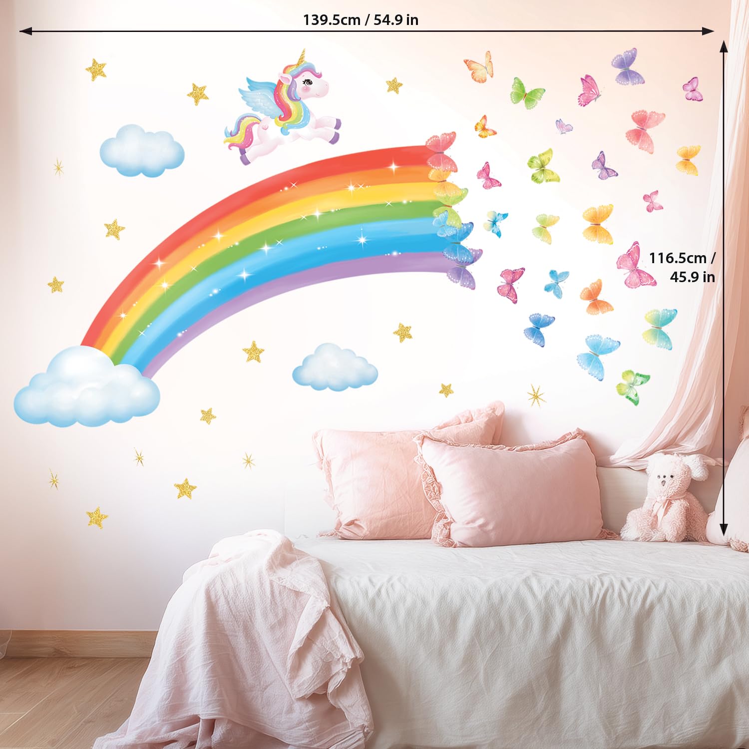 DECOWALL two sheets 30x90 cm for flexible layout