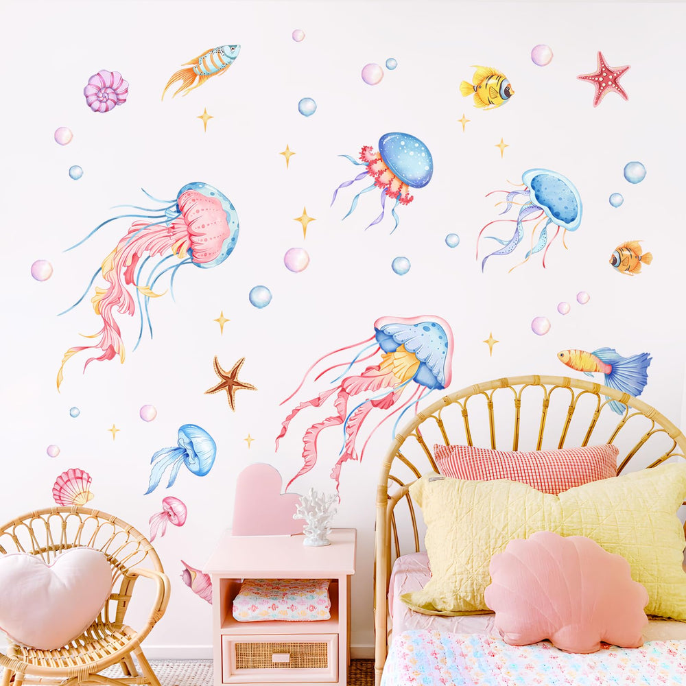 Decvictor marine life wall decal pack for easy DIY room refresh