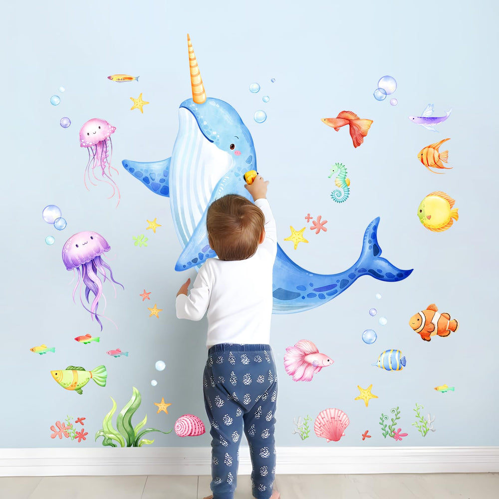 Decvictor Under The Sea conch wall decal adds coastal charm to rooms