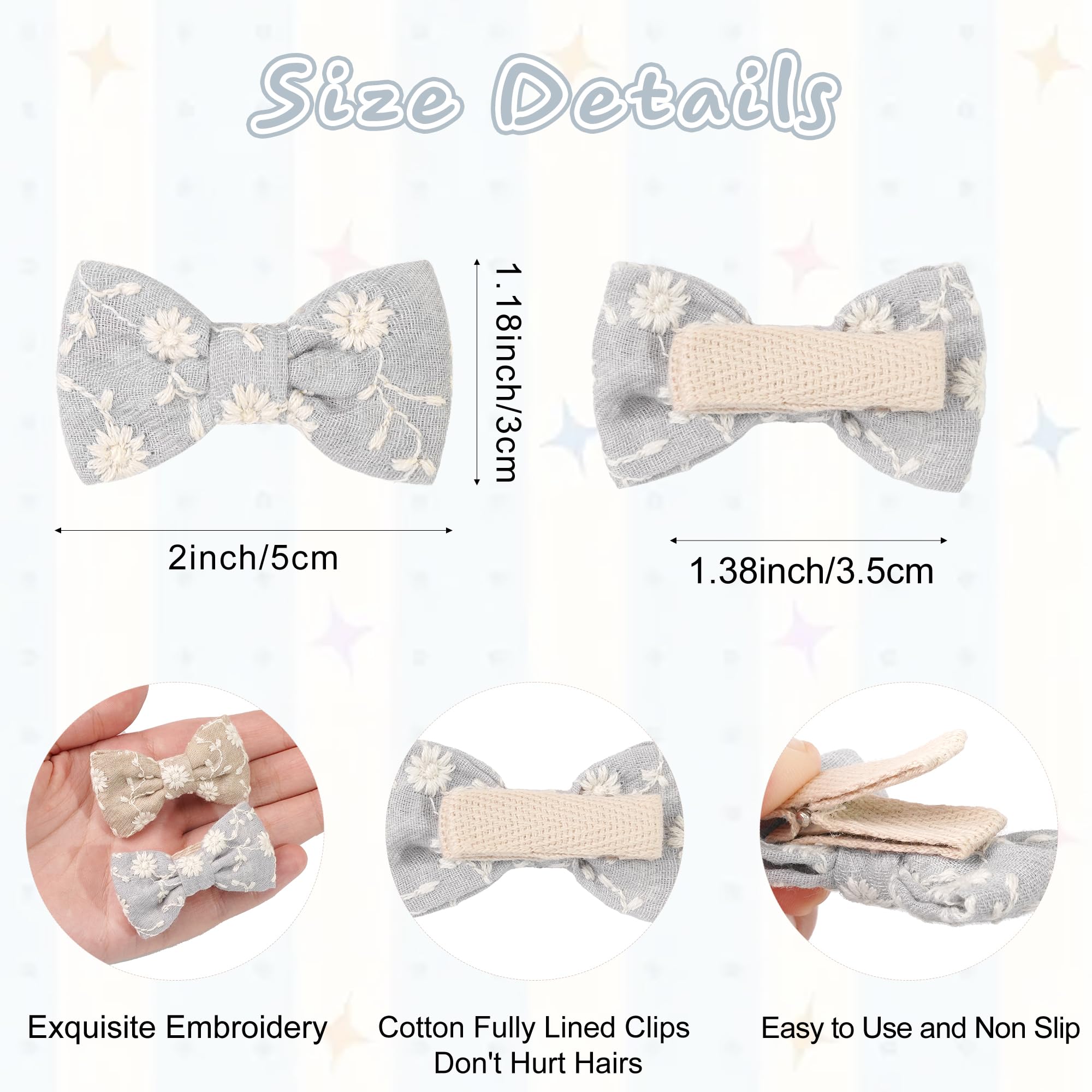 DED baby bows close-up showing soft cotton ribbon for gentle comfort