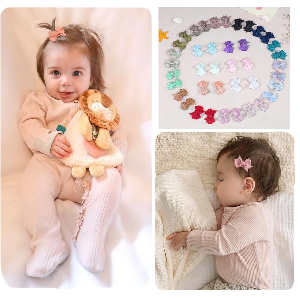 The clip secures fine baby hair without slipping for daily wear.
