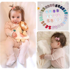 The clip secures fine baby hair without slipping for daily wear.
