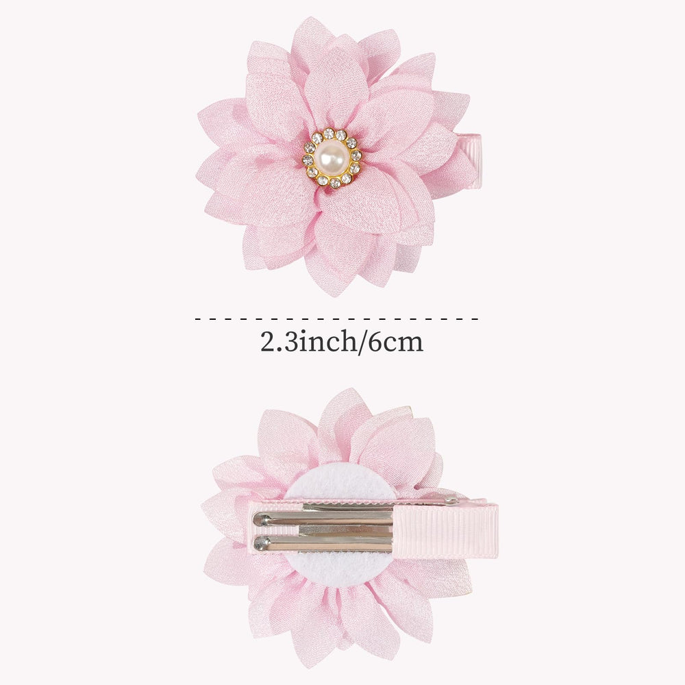 DED chic 6cm blossom clip adds sweet sparkle to toddler looks.