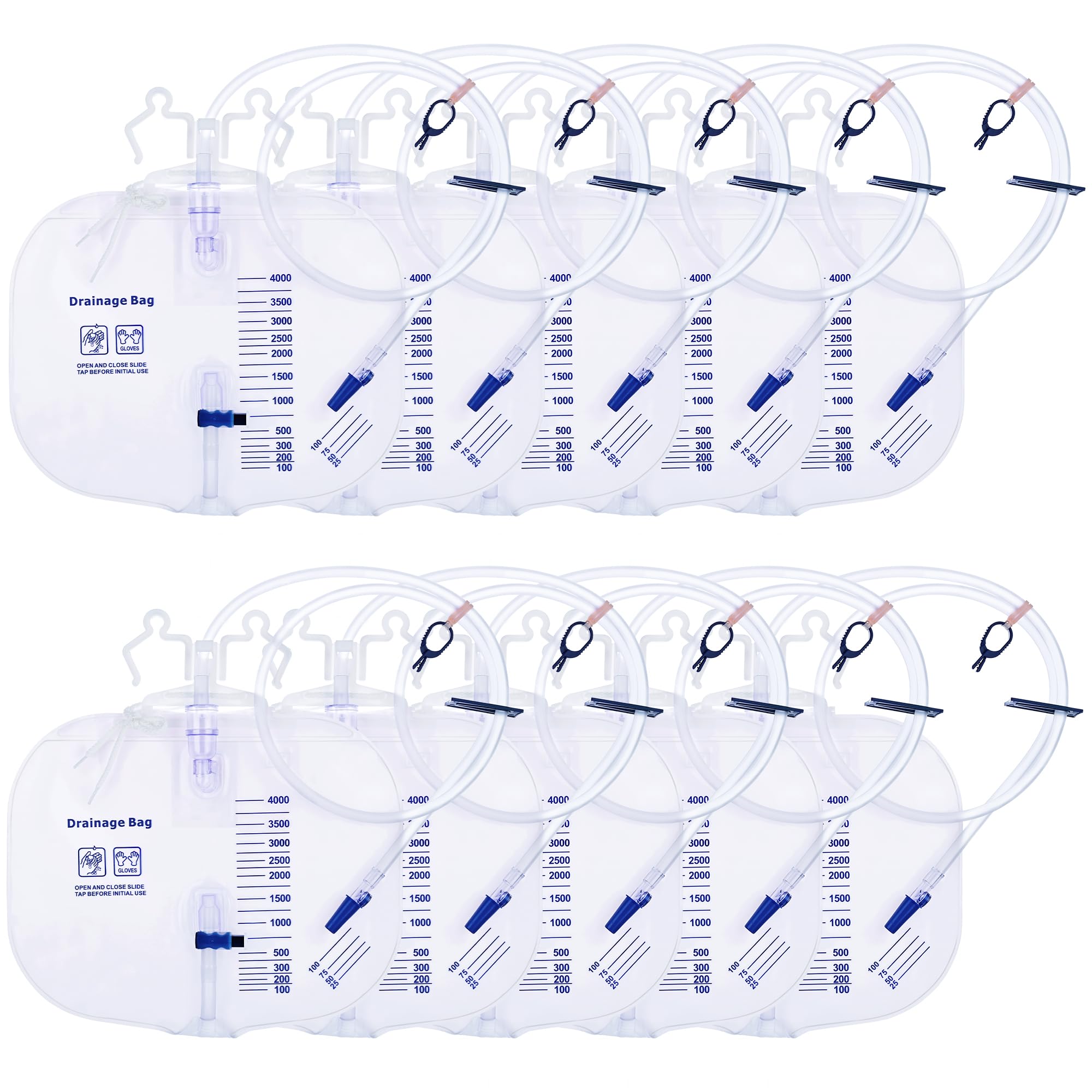 Dedsio 4000ml drainage bag in packaging, ready for storage and use.