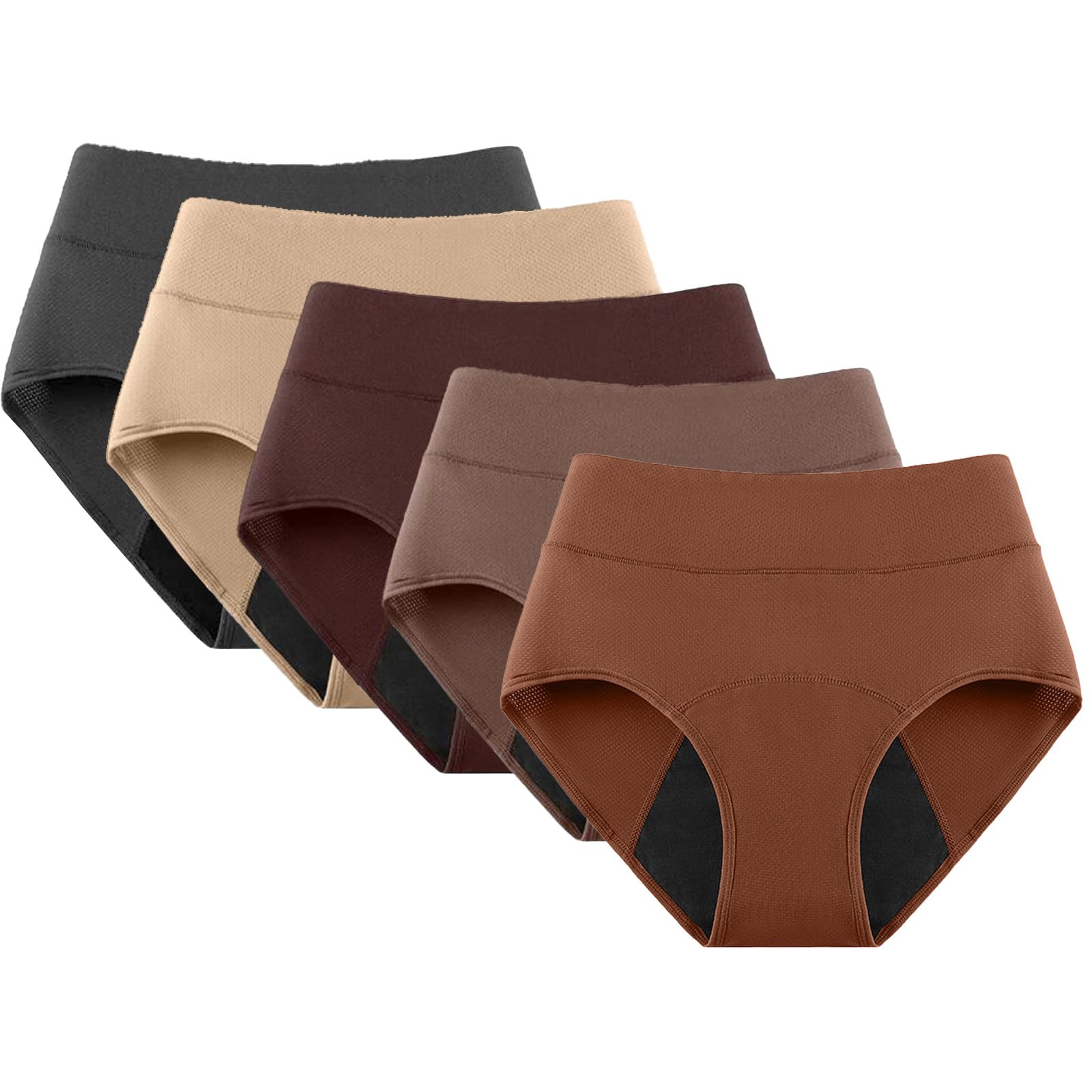 Deedlite Earthy Elegance 5-pack underwear offers discreet protection for daily wear.