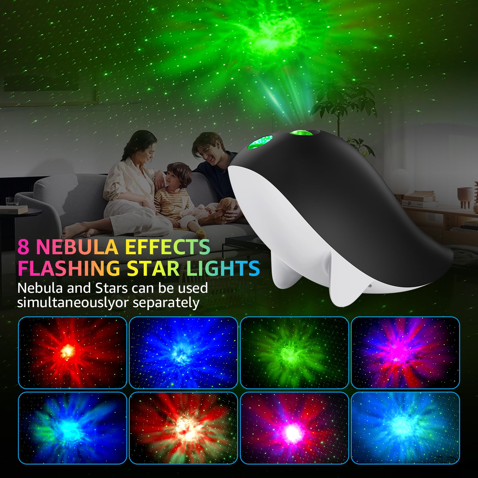DEEHIX ambient LED lamp adds cozy room decor and mood lighting