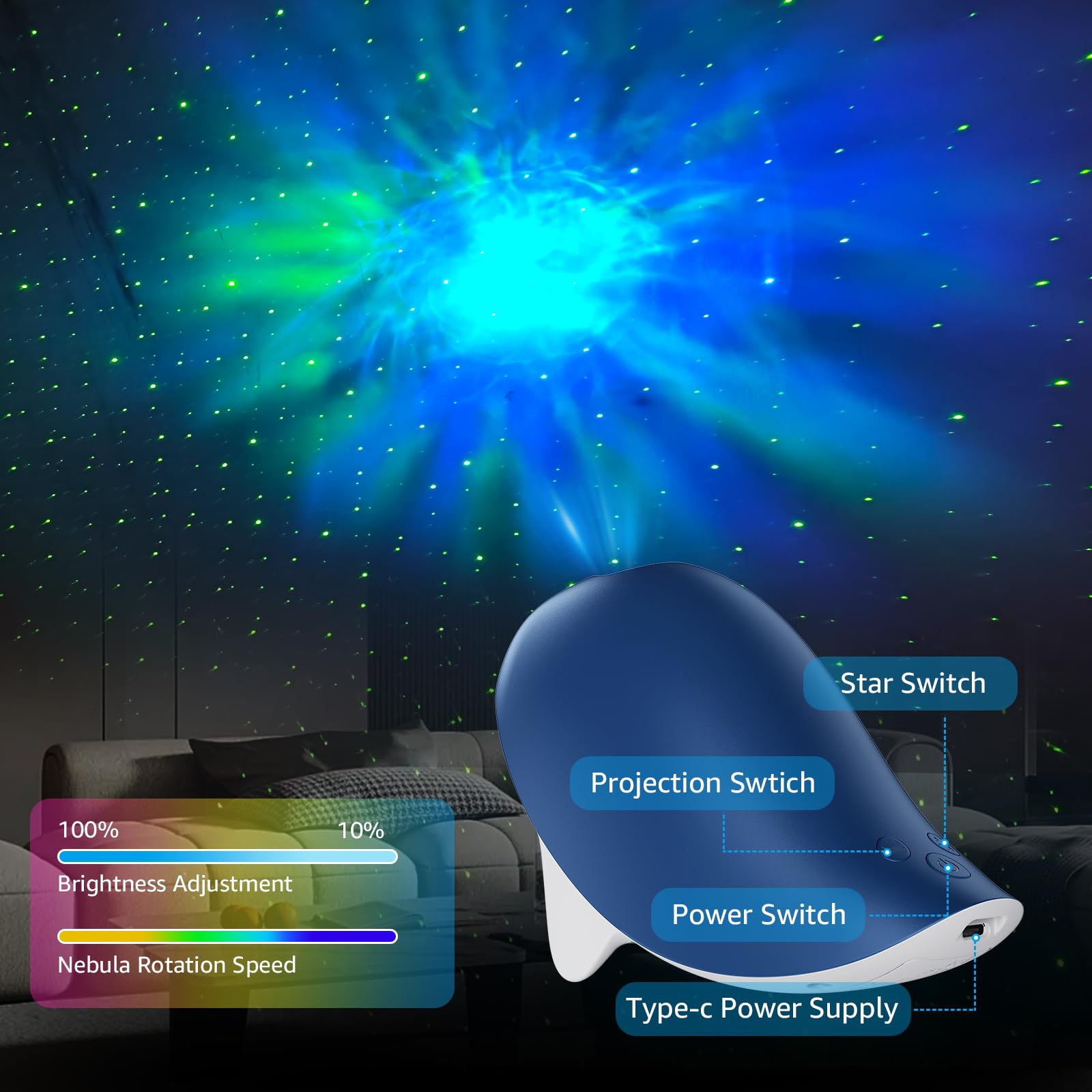 DEEHIX night light for kids provides soft twinkle without harsh heat