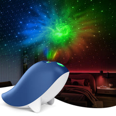 DEEHIX star projector bedroom lamp casts a calming blue starry sky for bedtime