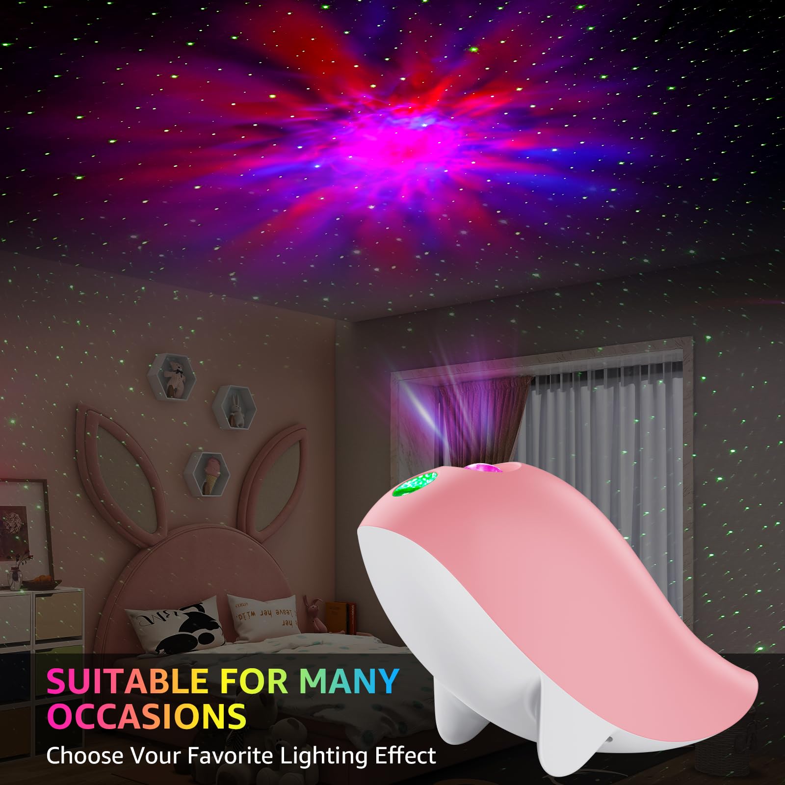 DEEHIX starry sky projector for parties sets magical ambience in any room