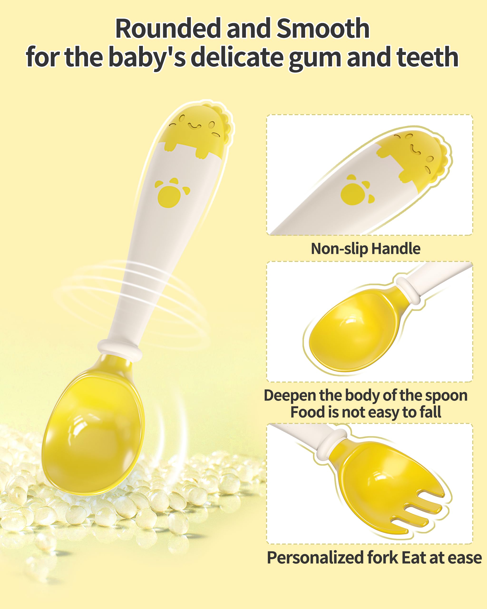 Deejoy bendable training spoon with TPE handle for grip training