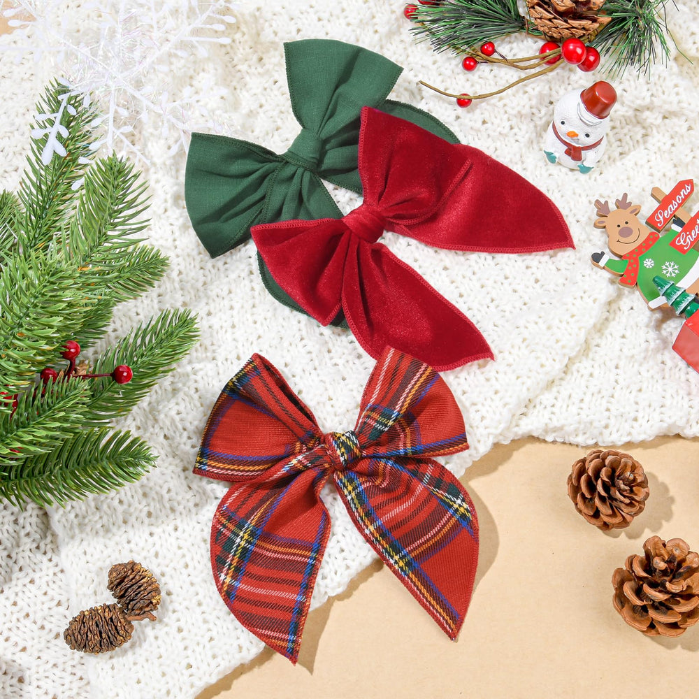 DEEKA three-piece christmas fable bow set for toddlers