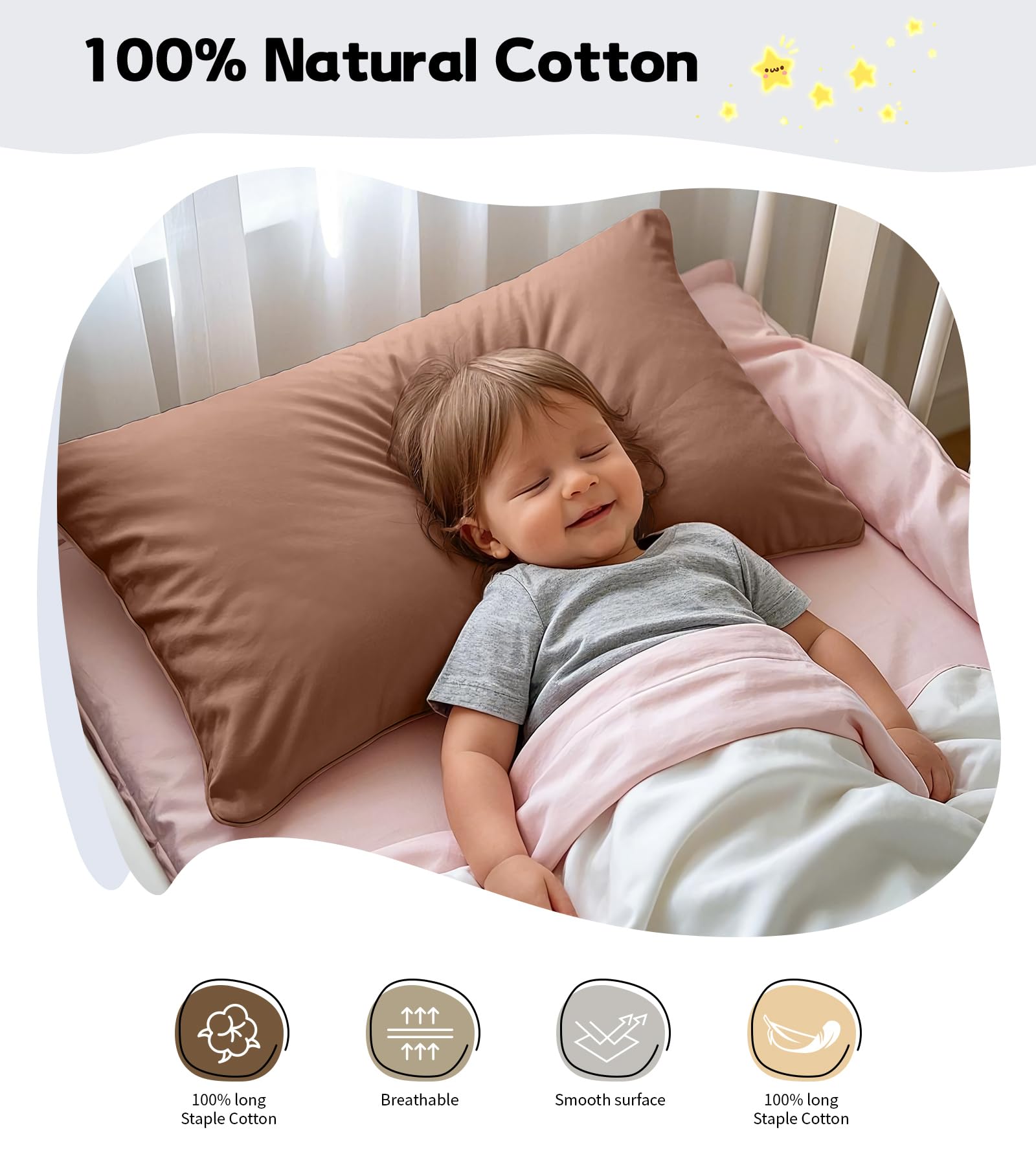 Deep Dream envelope-closure detail keeps pillow secure during play and sleep.