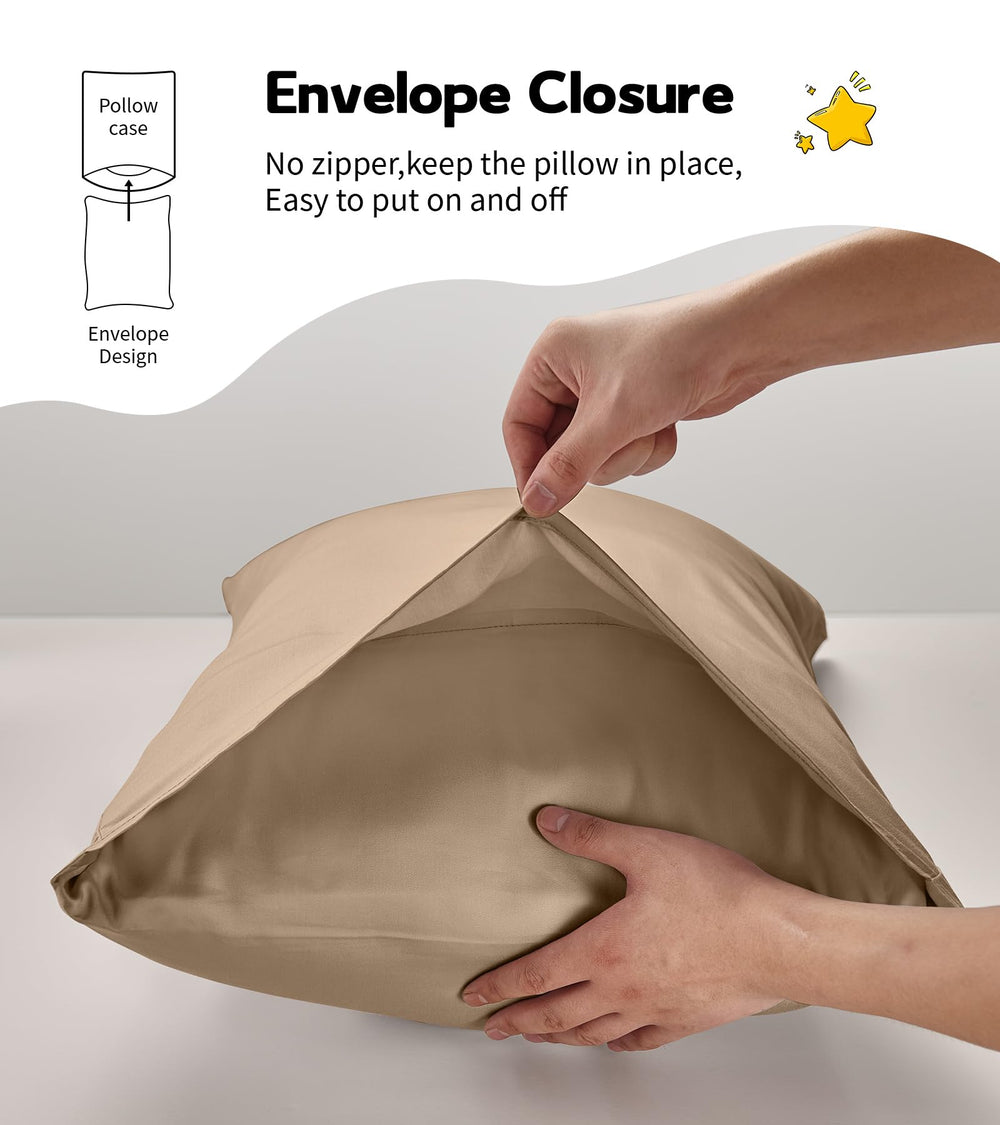 Envelope-closure Deep Dream pillowcase securing the pillow during naps.