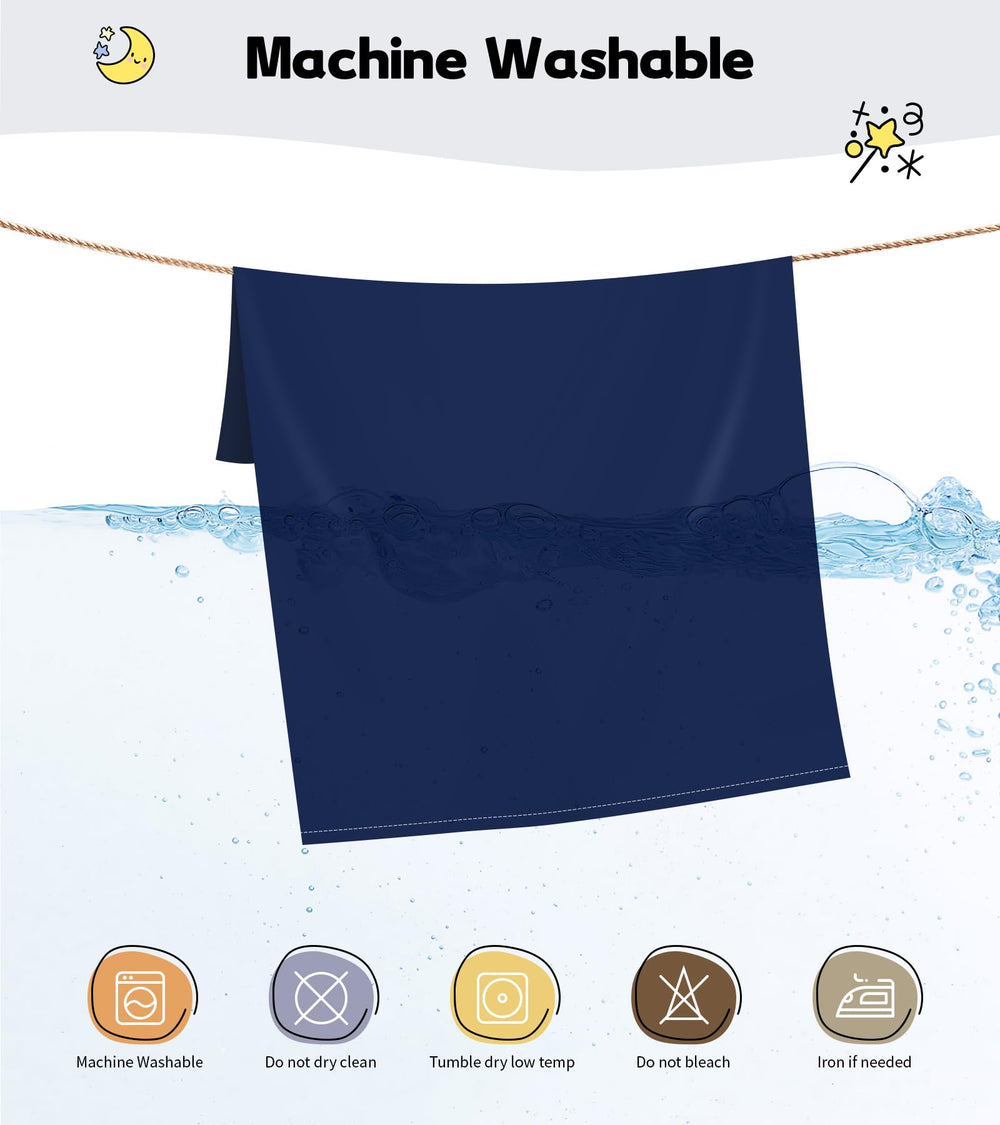 Deep Dream machine-washable pillowcase for simple care and easy cleaning.