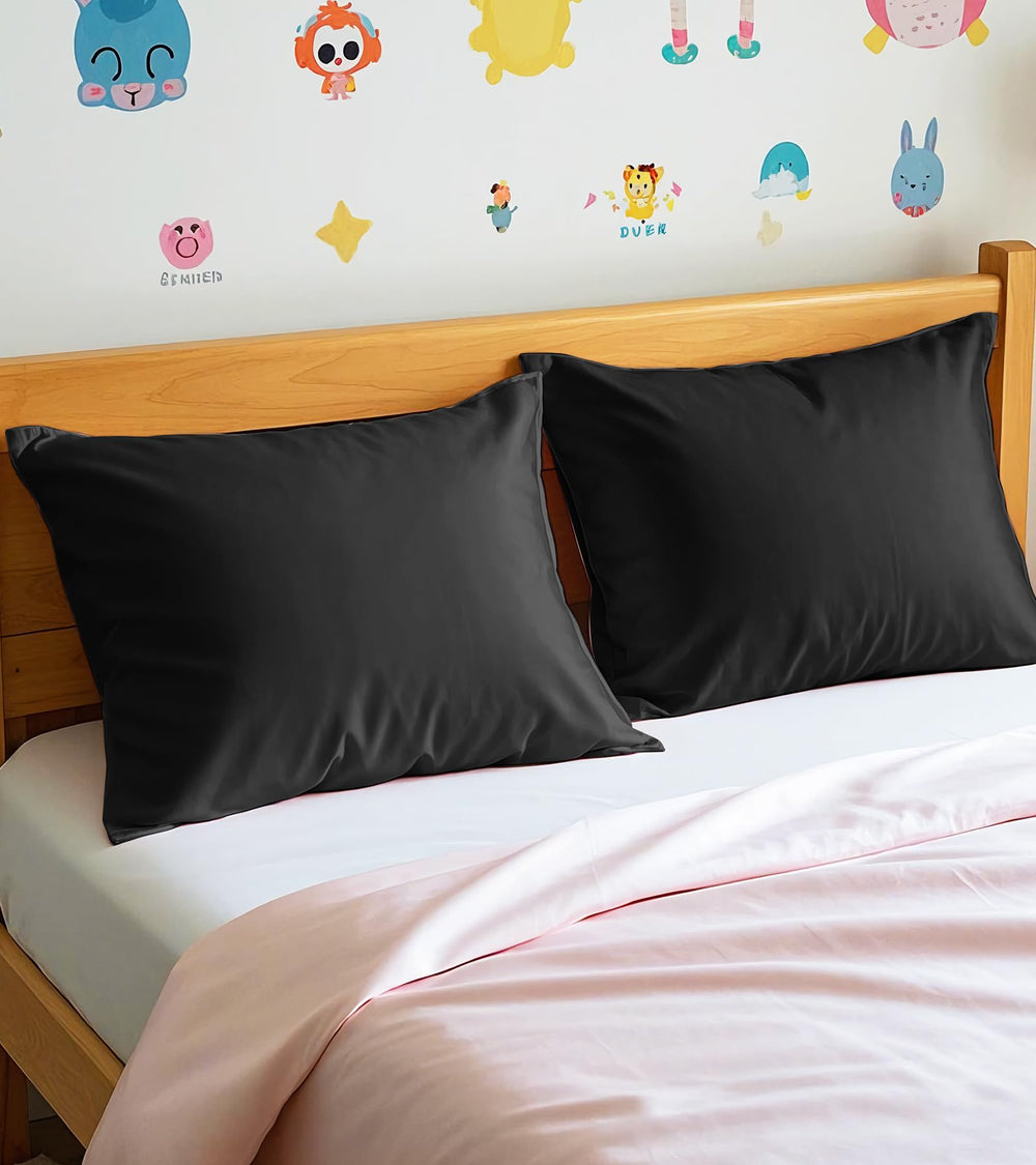 Deep Dream cotton pillowcase features mercerized color for brighter, deeper hues.
