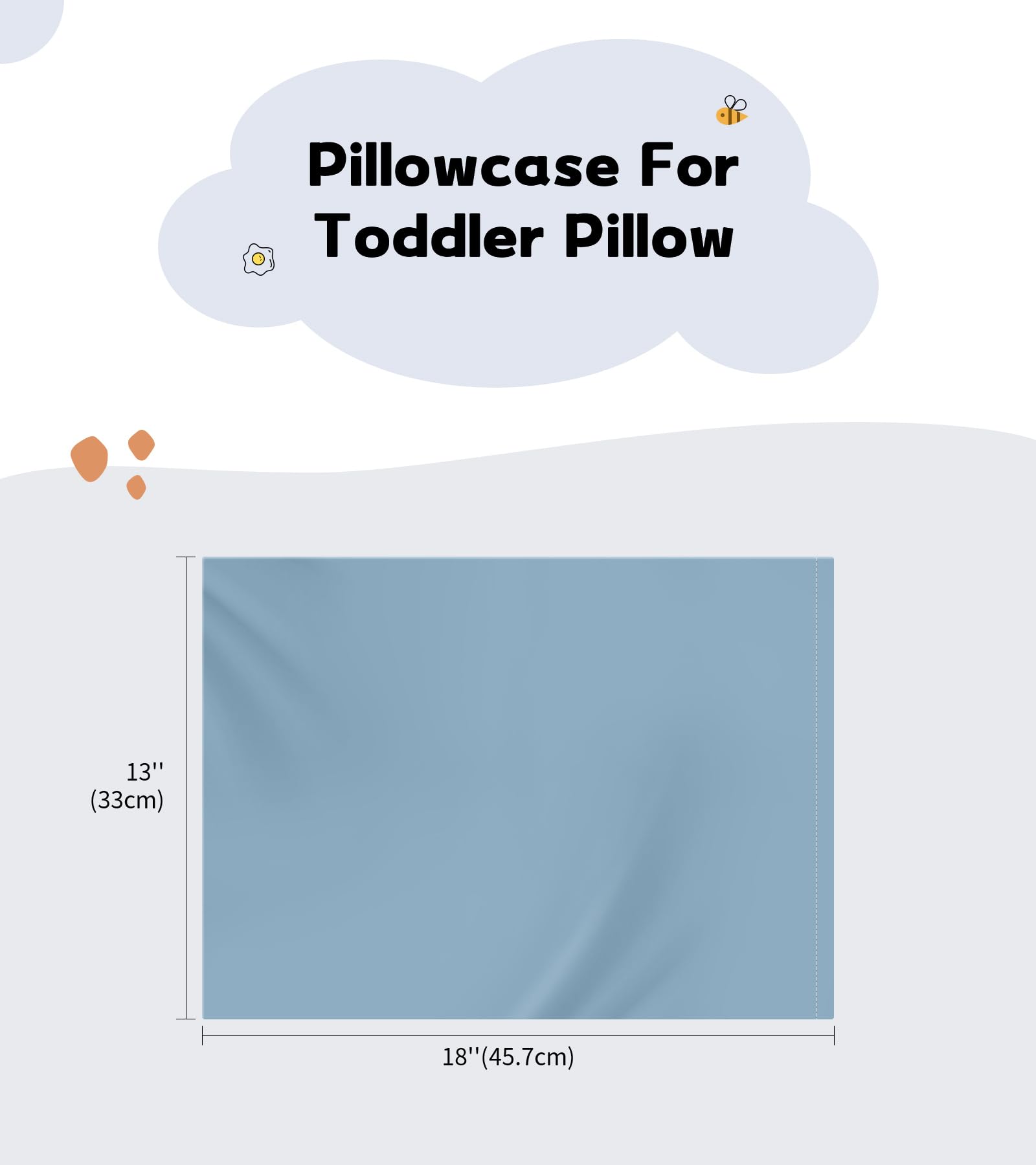 Deep Dream envelope-closure design keeps the pillow securely in place.