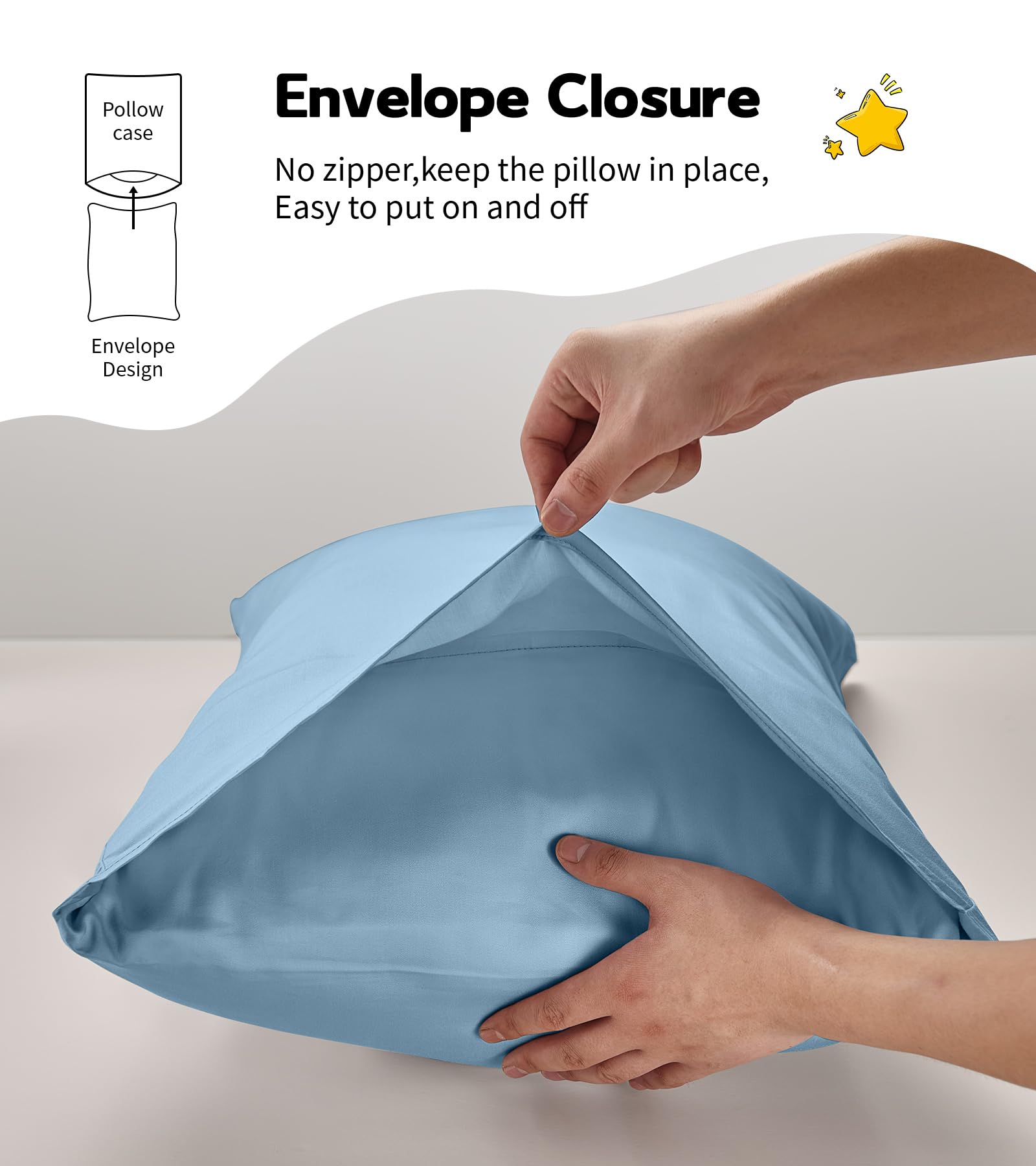 Deep Dream toddler pillowcase mercerized cotton finish delivers brighter color vibrancy.