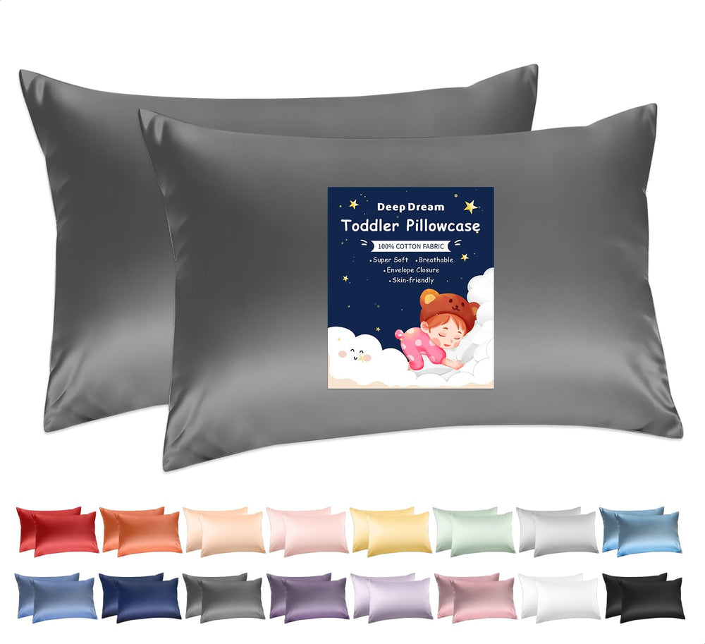 Deep Dream toddler pillowcases 13x18 pack with snug fit and gentle touch.
