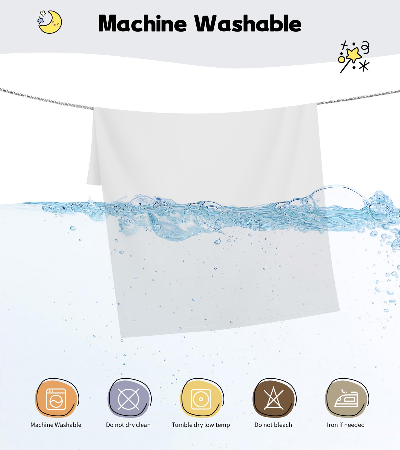Deep Dream easy-care fabric for machine wash and dry