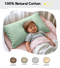 Deep Dream Zephyr Green pillowcase showcases colorfast, breathable cotton for comfortable nights.