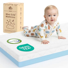 DeerFable dual-sided pack and play mattress cover with premium materials for sensitive skin.