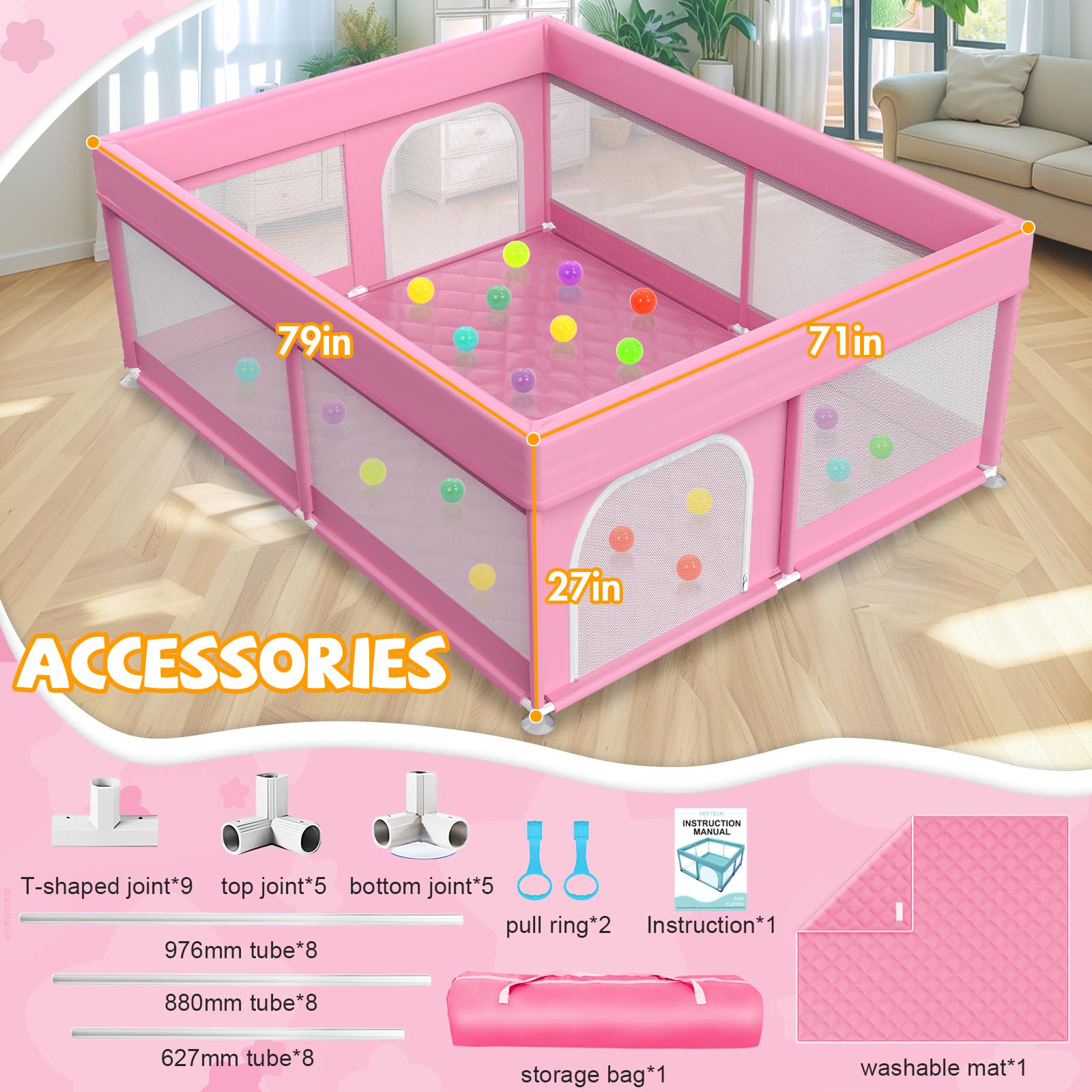 Deeteck 360-degree visibility mesh lets you watch your child.