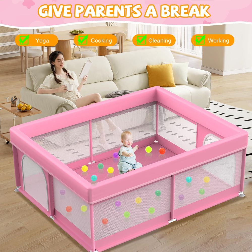 Deeteck all-wrapped sponge padding creates a soft play space.