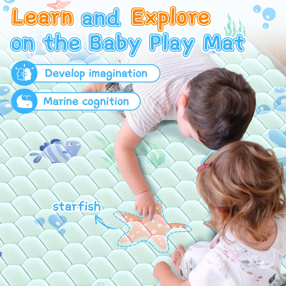 Foldable design of Deeteck baby mat for easy storage and travel