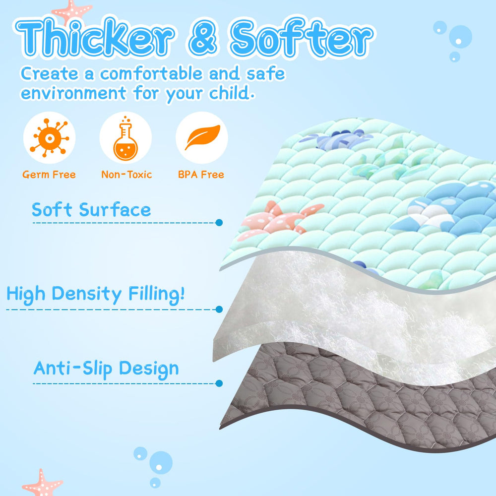 Machine washable Deeteck play mat fabric for quick cleanup