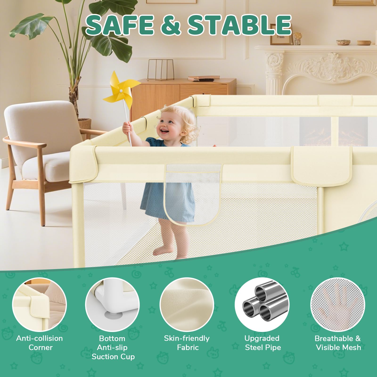 Deeteck external zipper door allows easy baby access