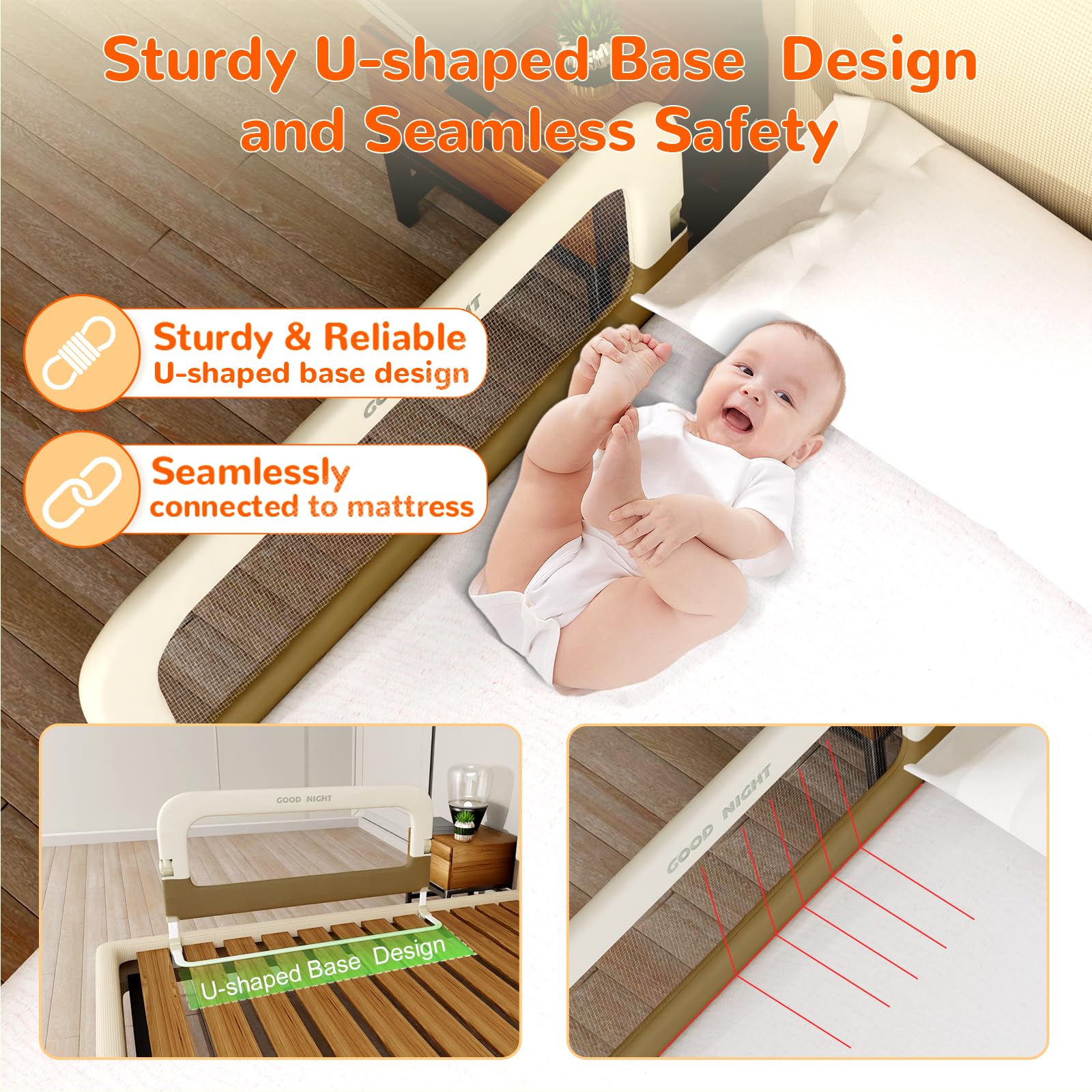 Deeteck breathable mesh cover helps cool, monitor, and protect baby.