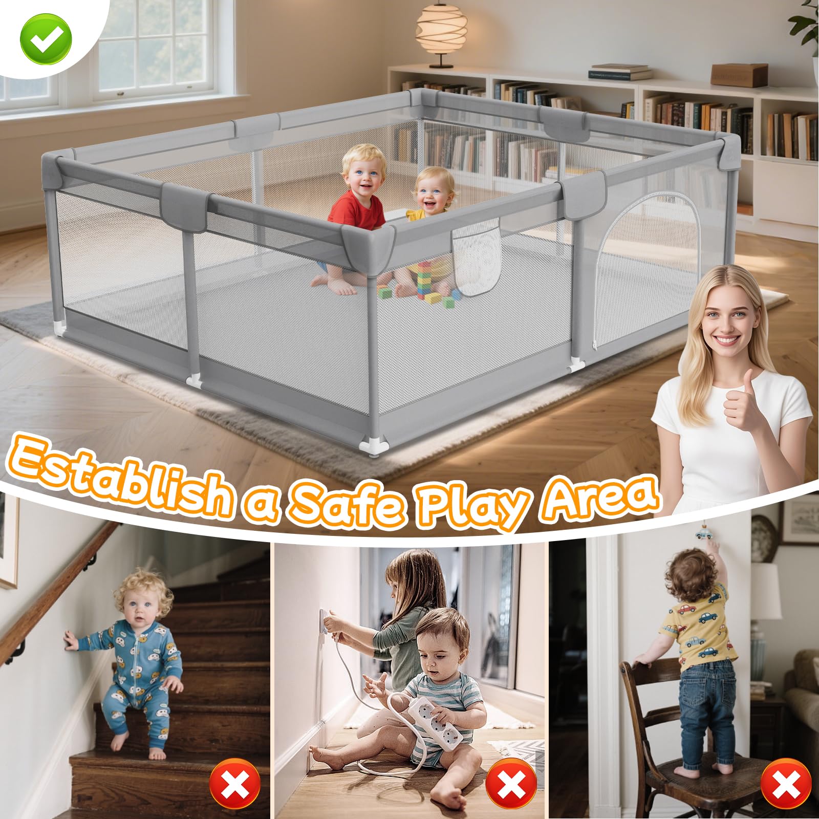 Deeteck corner padding—protects baby from bumps.