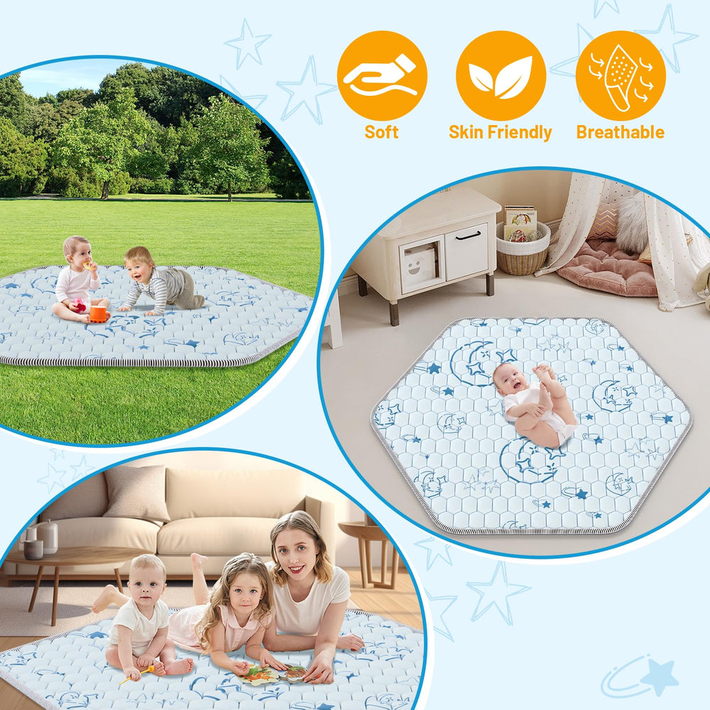 Deeteck hexagon baby play mat suitable for indoor and outdoor settings