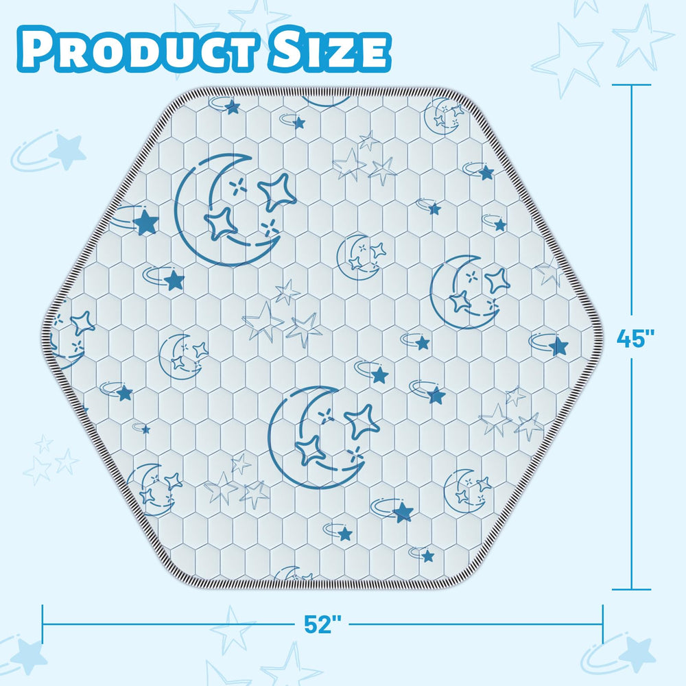 Deeteck baby play mat doubles as a pet resting area in living spaces