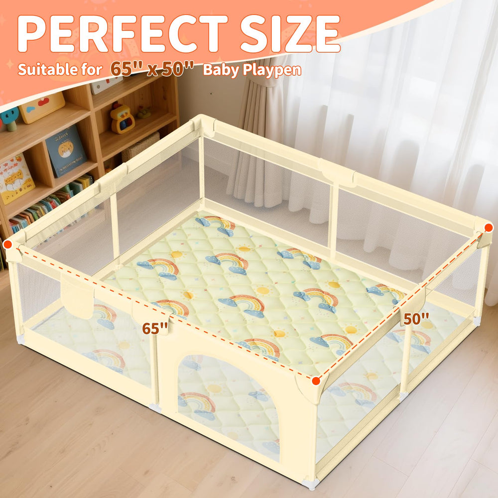 Deeteck non-slip bottom keeps baby secure during floor play and crawling.