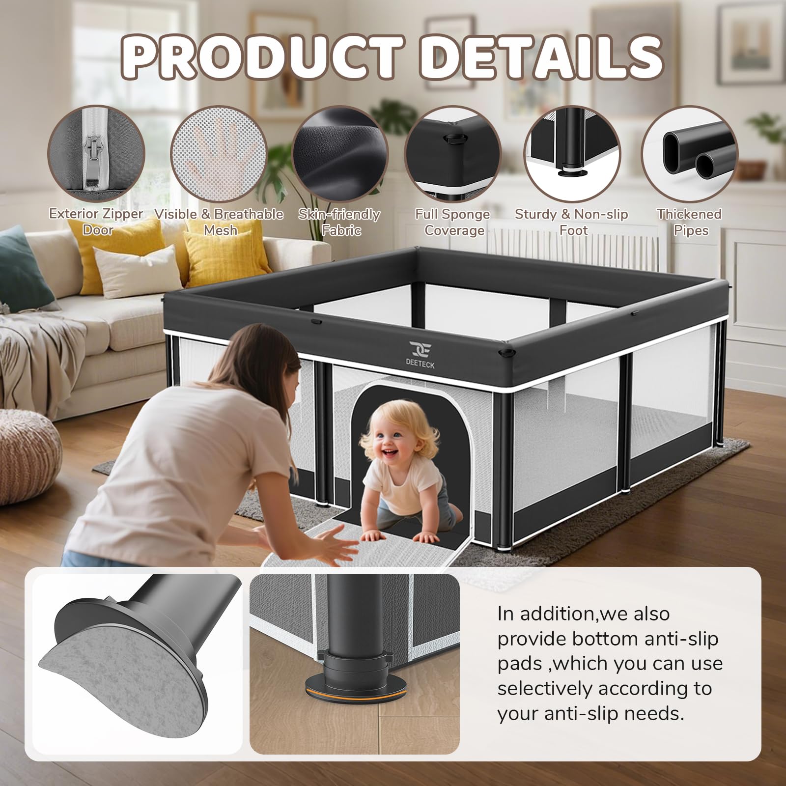 Deeteck portable storage bag for easy travel with baby gear.