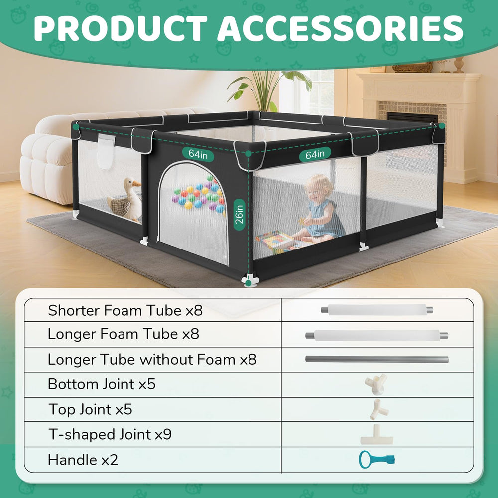 Deeteck steel-frame safety emphasizes a stable, tip-resistant play yard with strong suction for added security.