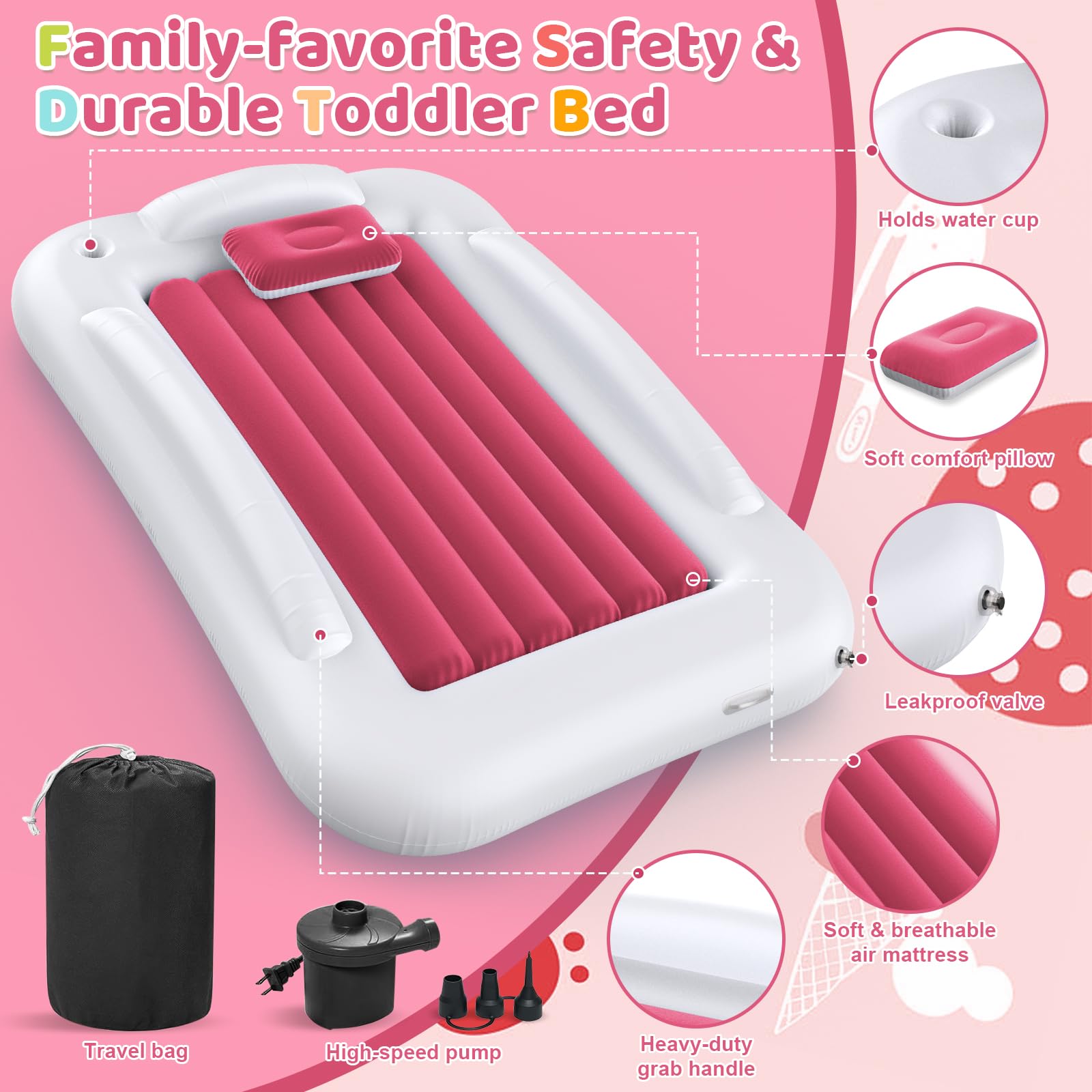 Deeteck bed deflates easily for fast packing and storage.