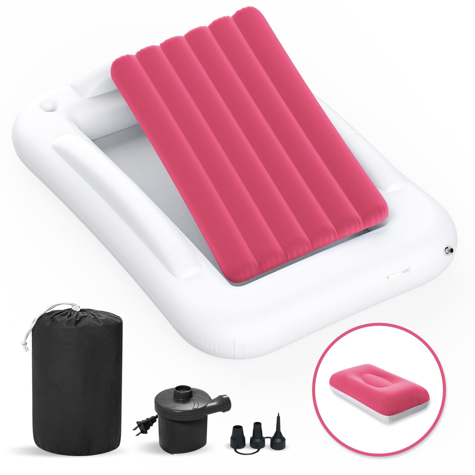 Deeteck versatile toddler bed adapts to home, travel, camping, and sleepovers.