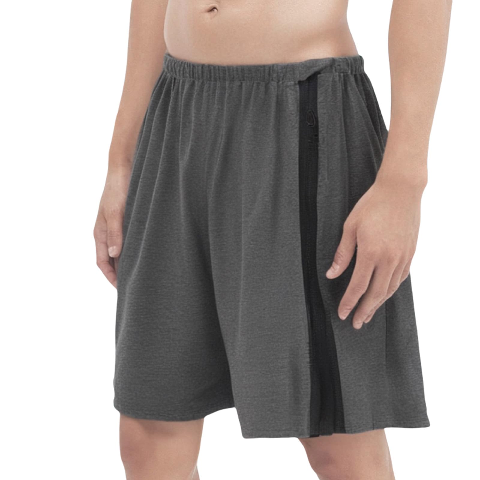 DEEYOTA universal nursing pants with full-opening zip for easy on off and independence for caregivers and patients