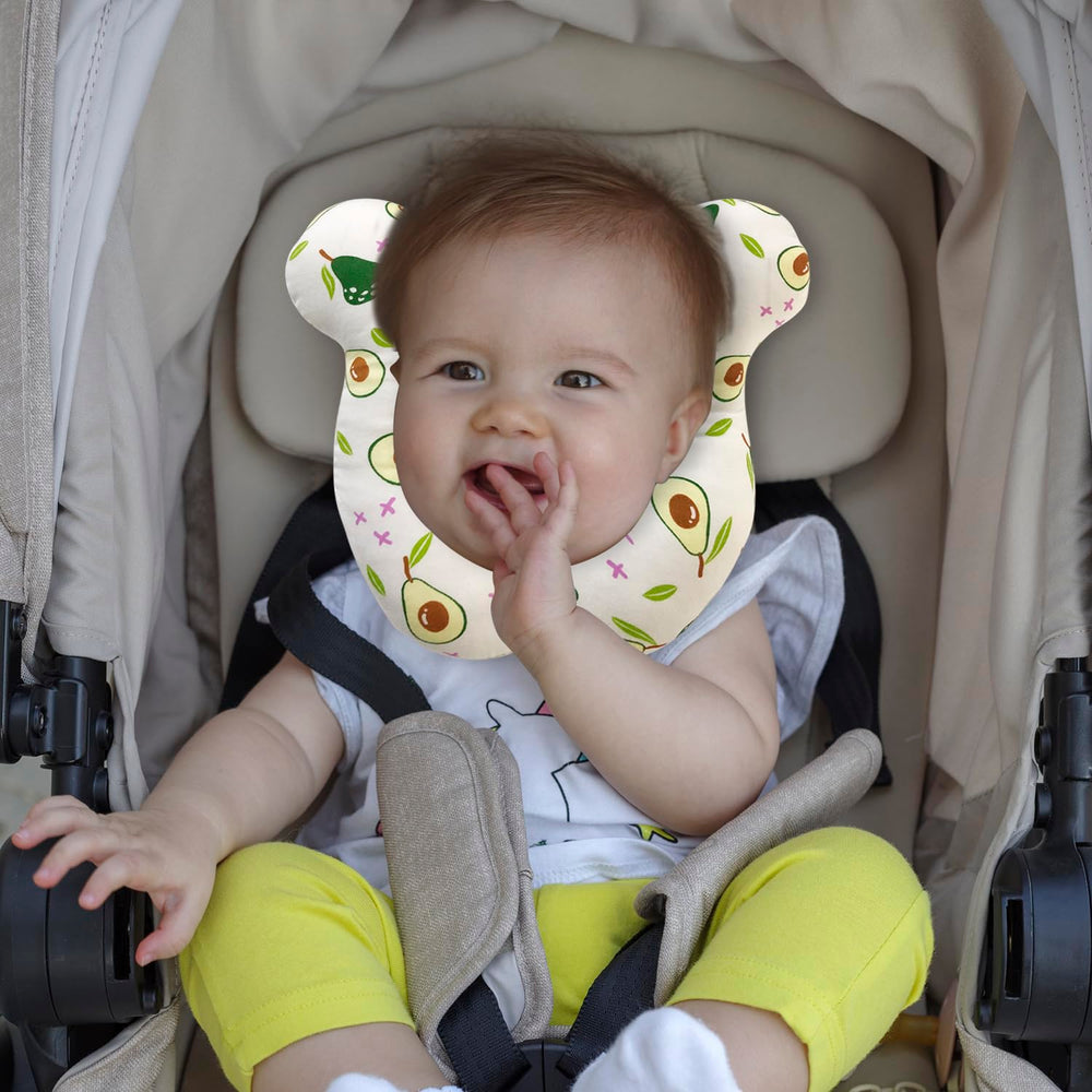 DEEZOMO pillow suitable for car seats and strollers keeps baby comfy.
